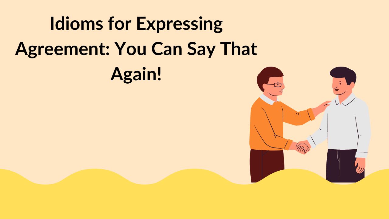 Idioms for Expressing Agreement: You Can Say That Again!