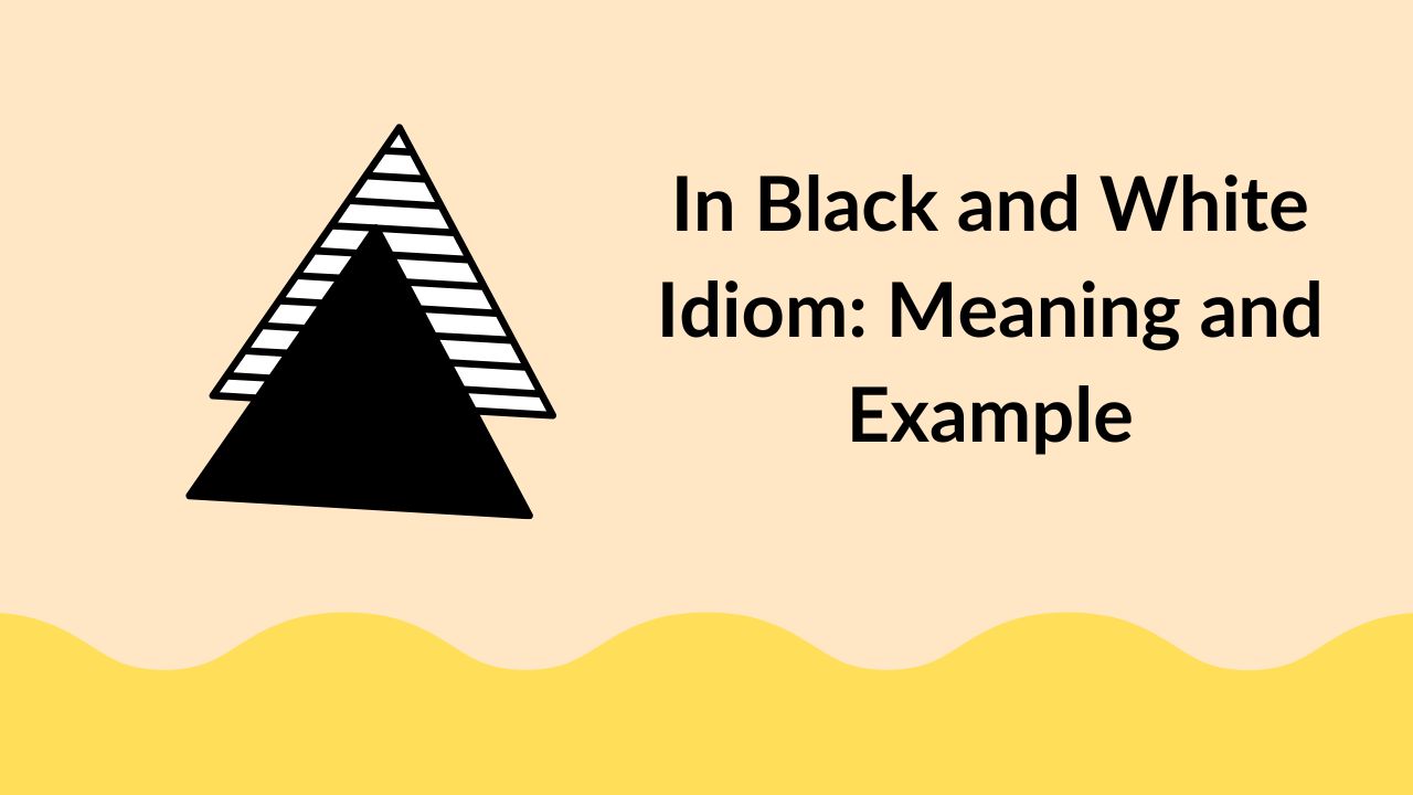 In Black and White Idiom: Meaning and Example